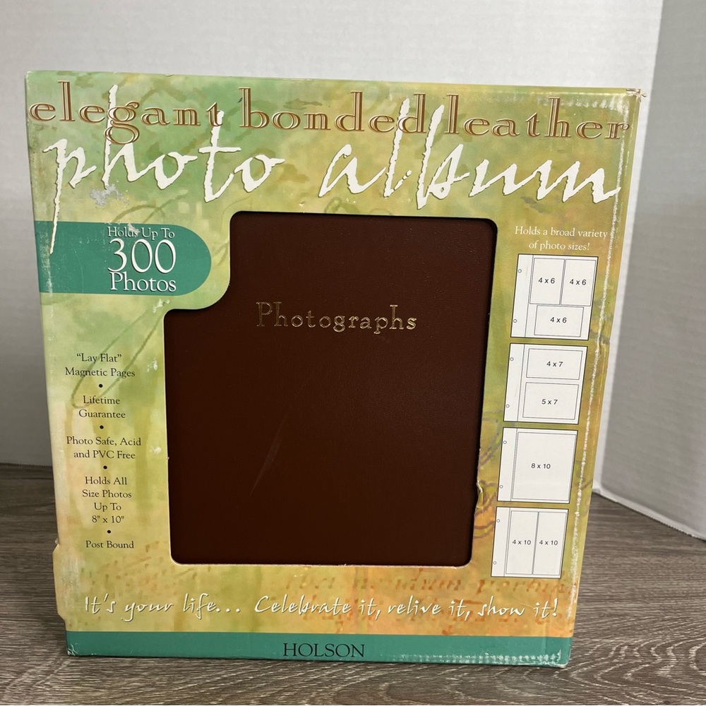 Holson Elegant Bonded Leather Photo Album Up To 300 Photos